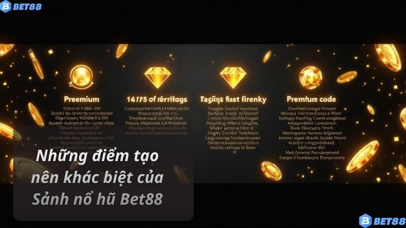 Những điểm tạo nên khác biệt của Sảnh nổ hũ Bet88
